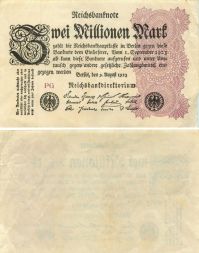 Банкнота 2 миллиона марок 1923 года, Германия